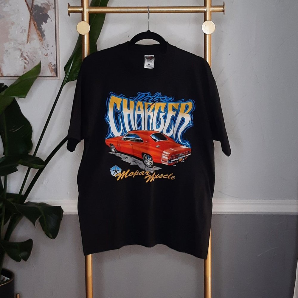 Vintage Dodge Charger Mopar Muscle T Shirt Single Stitch Fruit Of The Loom